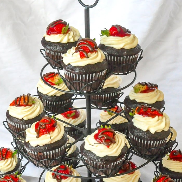 Strawberry Black Forest Cupcakes 4