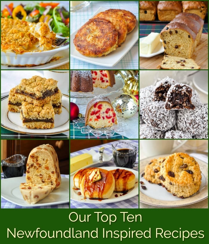 Top Ten Newfoundland Recipes photo collage for Pinterest