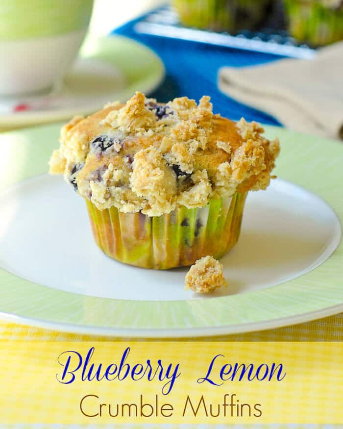 Blueberry Lemon Crumble Muffins