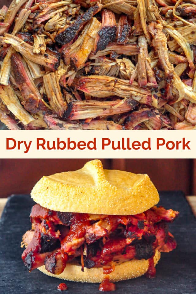 Slow Barbecue Dry Rubbed Pork Shoulder with Molasses BBQ Sauce