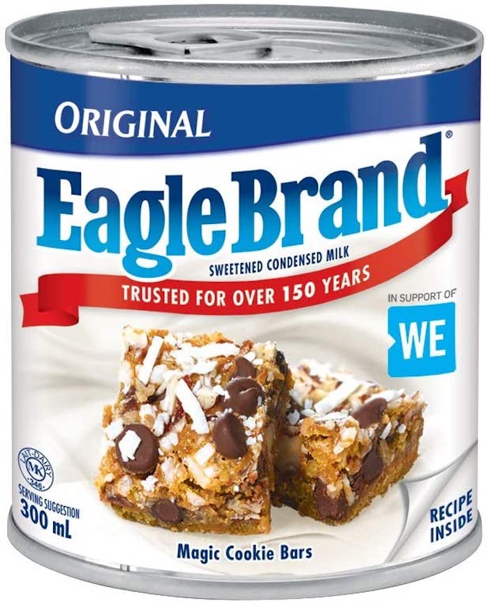 Eagle Brand Sweetened Condensed milk label stock photo