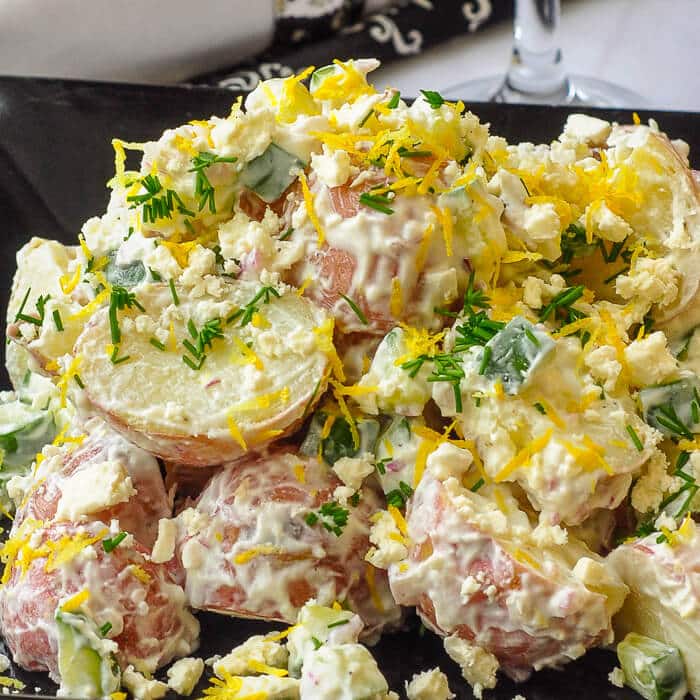 Lemon Tzatziki Potato Salad
