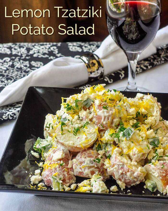 Lemon Tzatziki Potato Salad