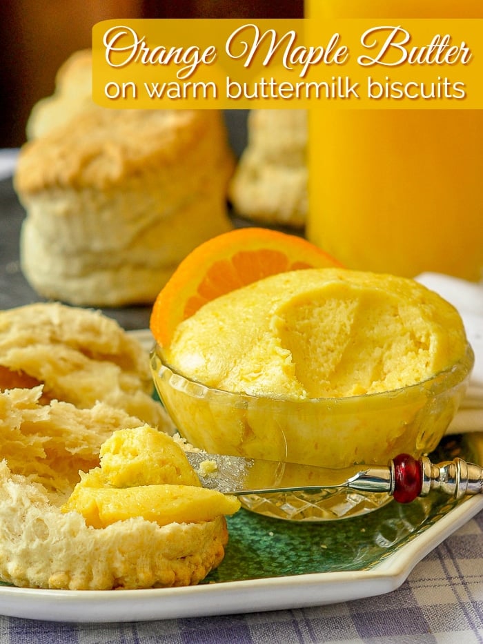 Maple Orange Butter photo with title text added for Pinterest