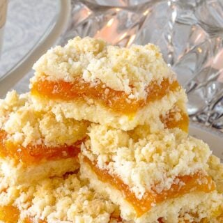 Apricot Coconut Crumble Bars close up image