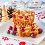 Cranberry White Chocolate Magic Cookie Bars featured image