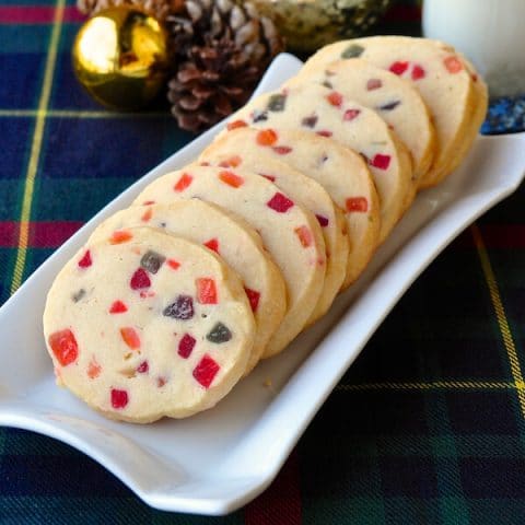 Tutti Frutti Shortbread Cookies