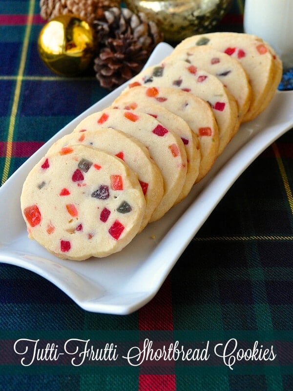 Tutti Frutti Shortbread Cookies