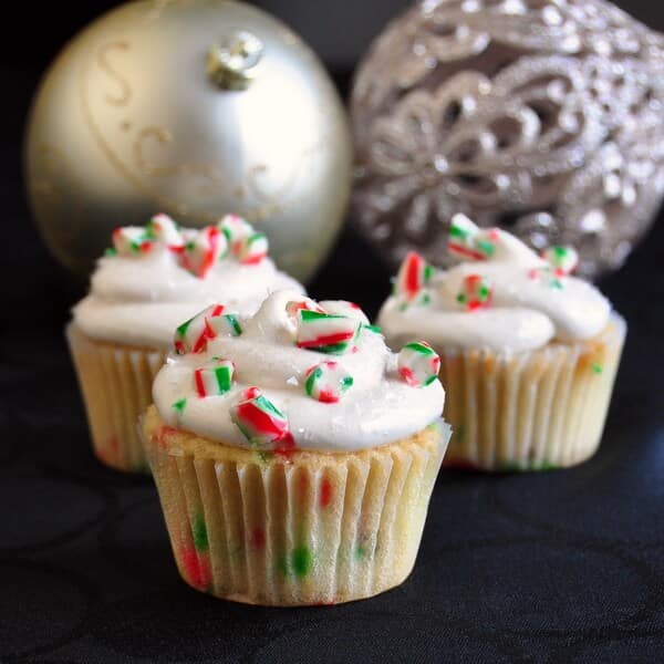 Candy Cane Cupcakes