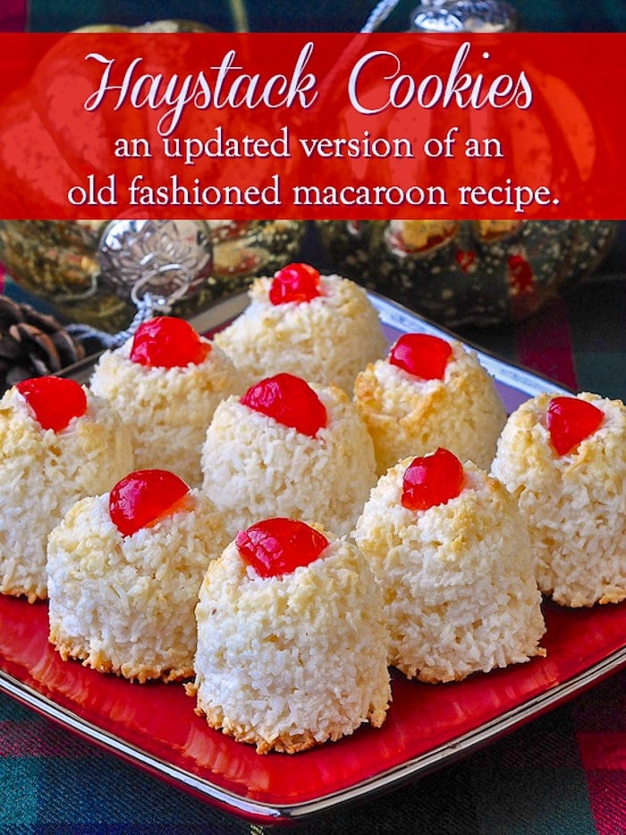 Haystack Cookies image with title text for Pinterest