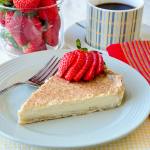 British Custard Tart, a rich creamy egg custard baked in a flakey pastry crust.