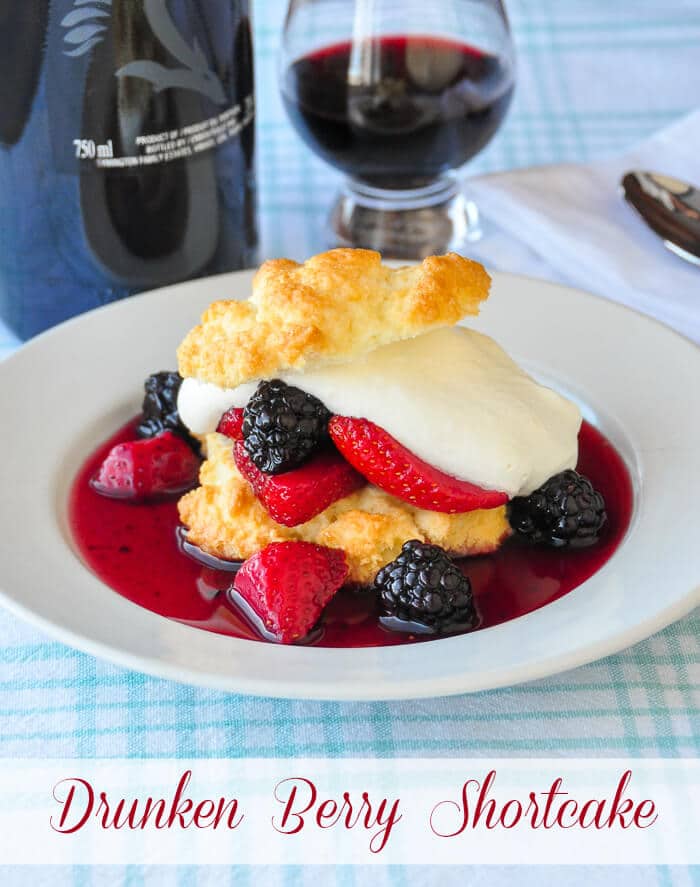 Drunken Berry Shortcake