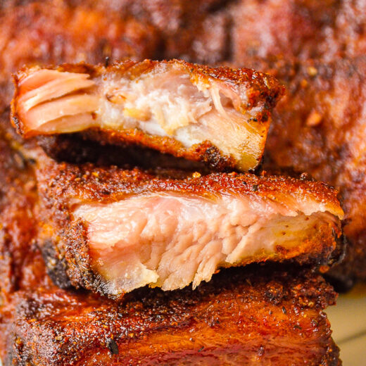 Foolproof Dry Rubbed Oven Ribs. Perfect for dinner or a game day party!