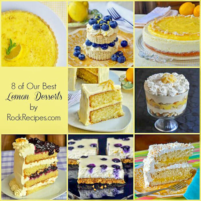 Lemon Desserts Collage