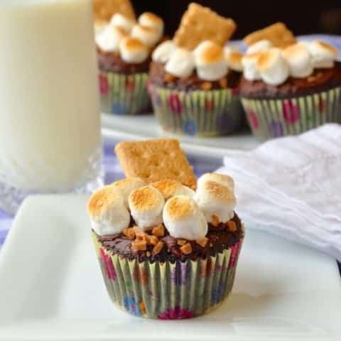 Skor S'mores Cupcakes