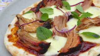 Grilled Pulled Pork Pizza
