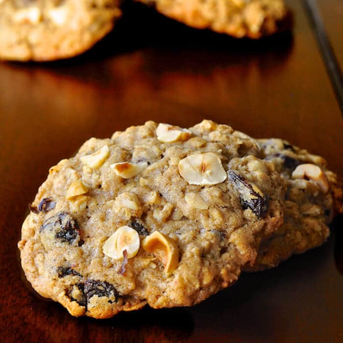 Oatmeal Spice Hazelnut Cookies