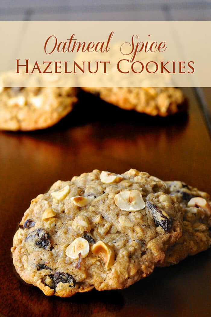 Oatmeal Spice Hazelnut Cookies