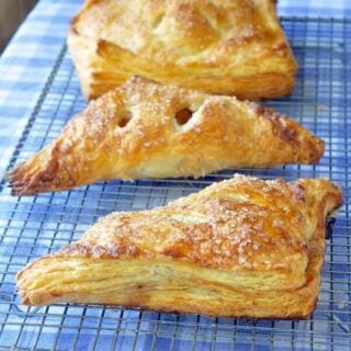 The Best Apple Turnovers cooling on a wire rack.