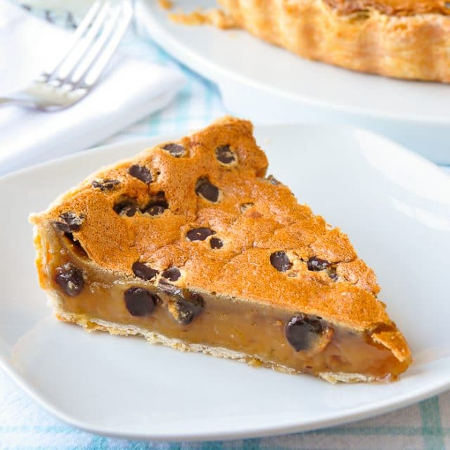 Chocolate Chip Butter Tart Pie it's easier than you think!