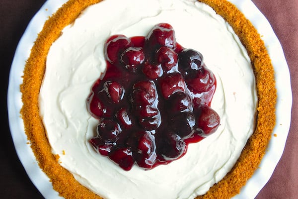 No Bake Cherry Cheesecake Pie