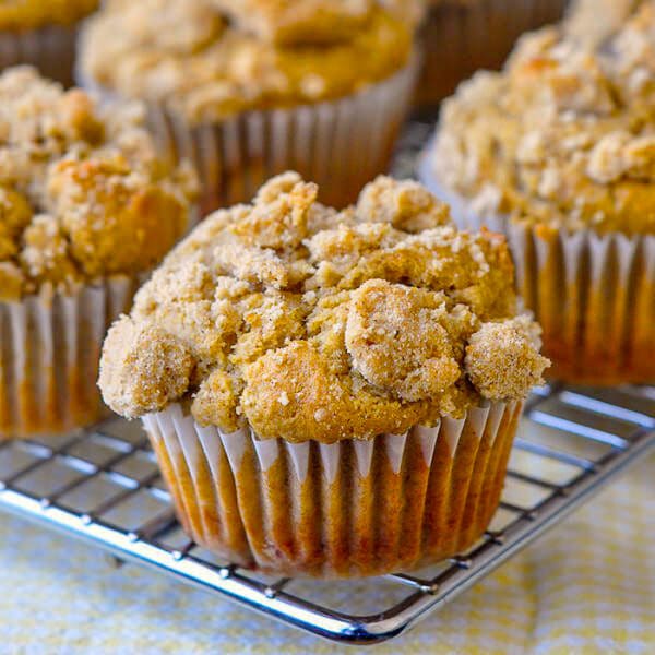 Gluten Free Banana Muffins with Brown Sugar Shortbread Streusel Rock