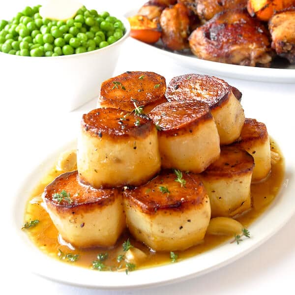 Garlic Thyme Fondant Potatoes A Homey Yet Elegant Side Dish