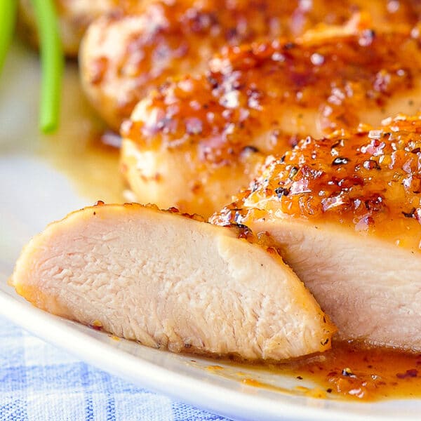 Honey Dijon Garlic Chicken Breasts. A quick, easy, delicious dinner!