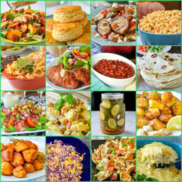 26 Best Barbecue Side Dishes square photo collage for featured image