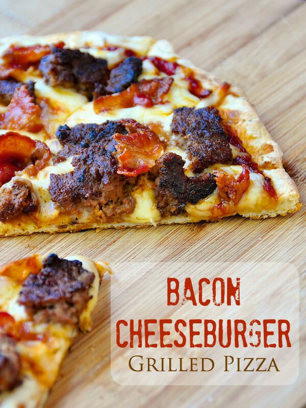 Grilled Bacon Cheeseburger Pizza