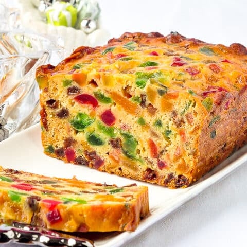 Apricot Fruitcake close up square cropped featured image