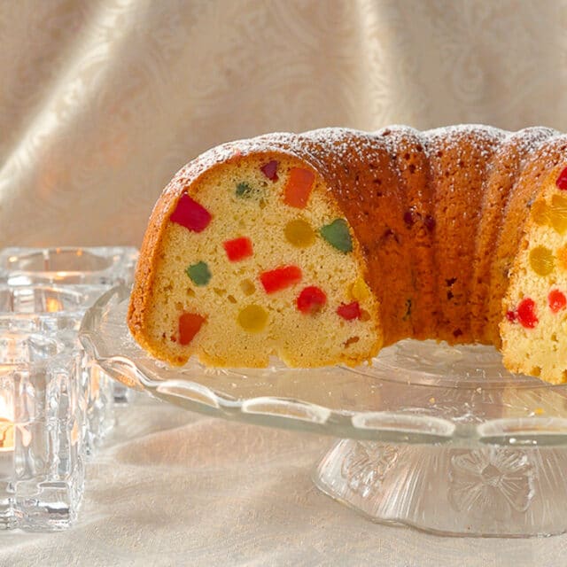 Gumdrop Cake. A traditional Holiday or birthday cake in Newfoundland.