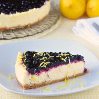 Sour Cream Blueberry Lemon Flan