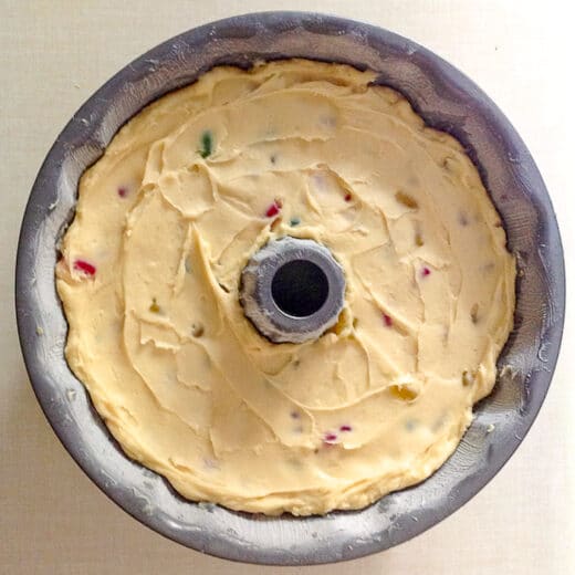 Gumdrop Cake. A traditional Holiday or birthday cake in Newfoundland.