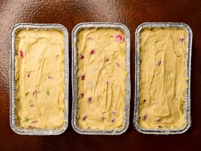 Gumdrop cake s ready for the oven