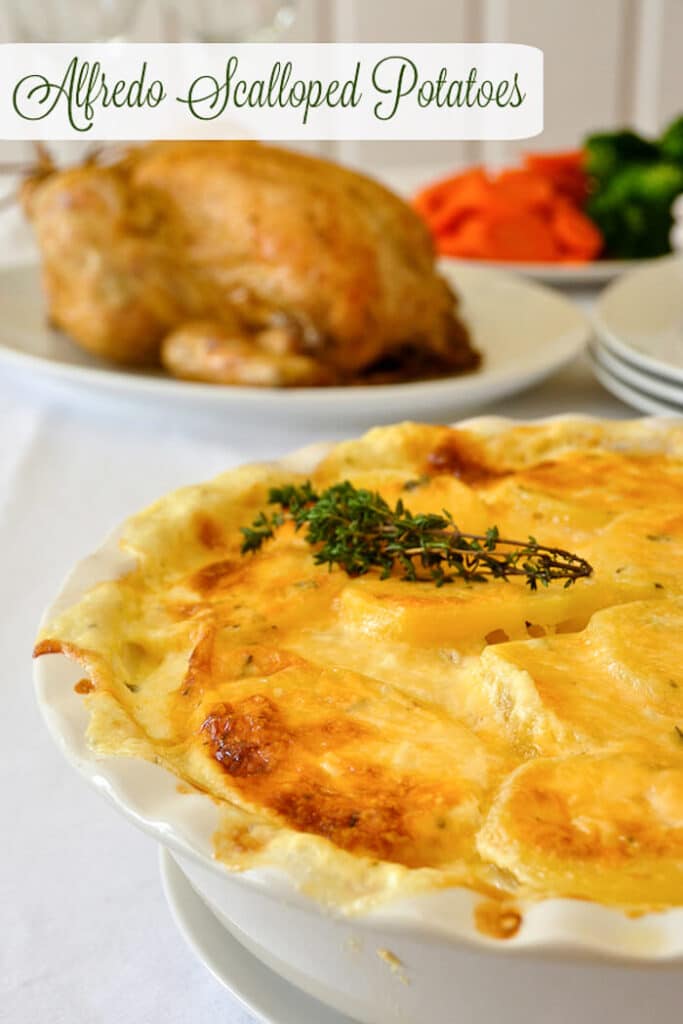 Potatoes Dauphinoise with Gruyere & Thyme sounds posh but so easy!