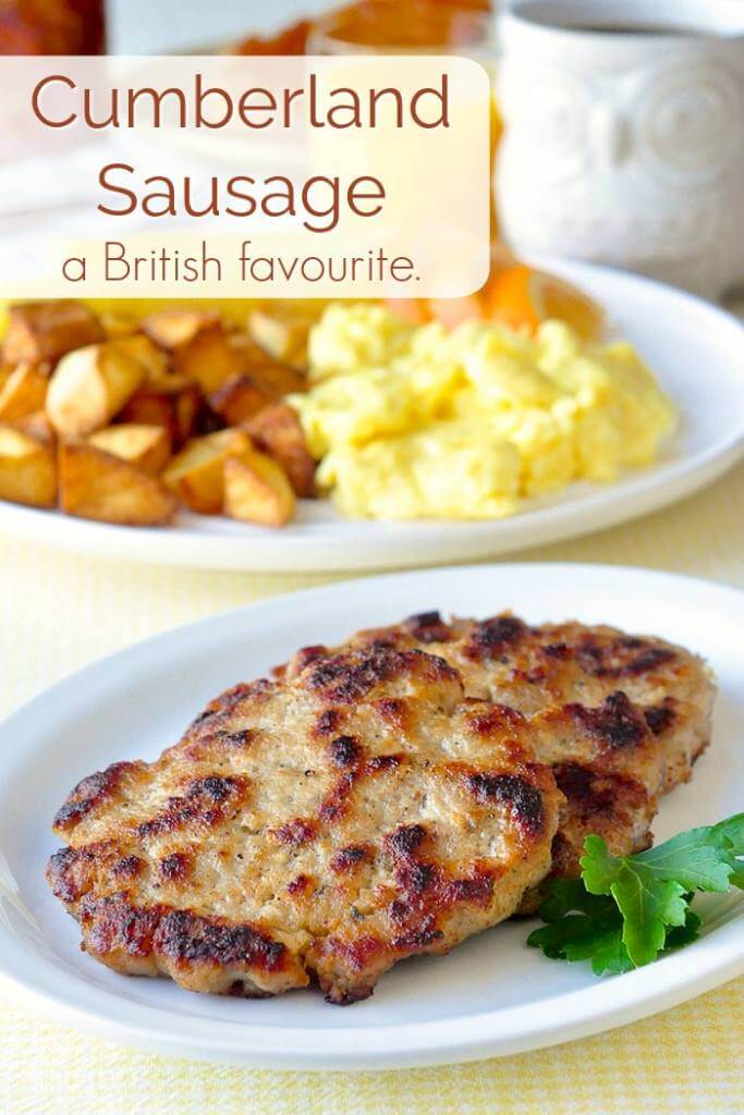 Cumberland Sausage a traditional English favourite.