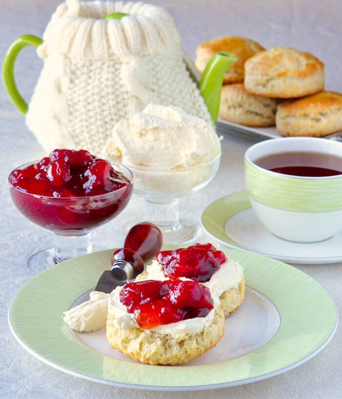 Homemade Clotted Cream on Proper English Scones