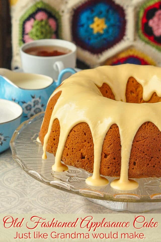 Applesauce Cake with Maple Glaze. Just like Grandma used to bake!