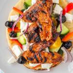 Pork Souvlaki with Lemon Oregano Tzatziki