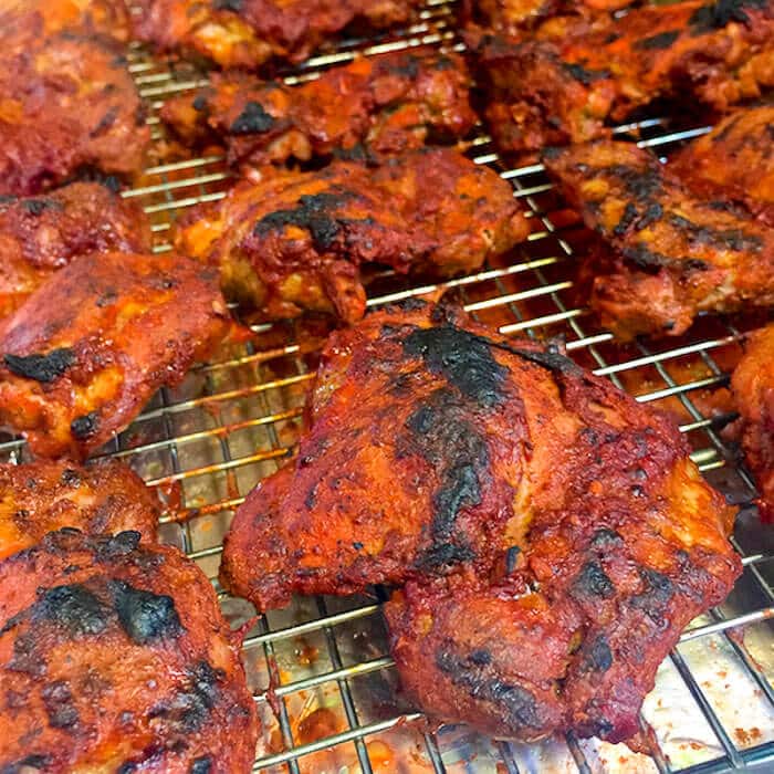 Chicken Tikka Masala after broiling.