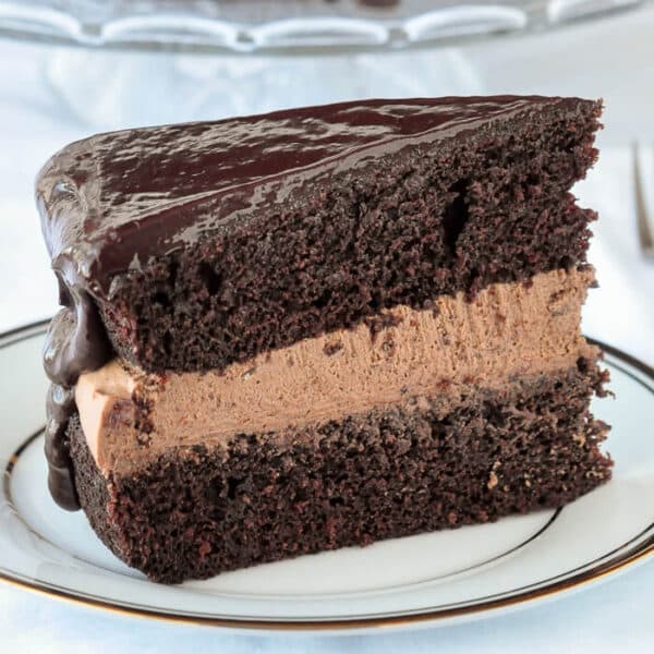 Chocolate Stout Cake with Baileys Truffle & Whiskey Glaze