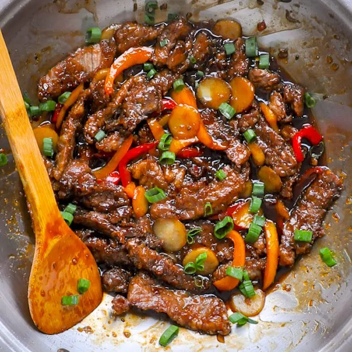 Mongolian Beef - a quick & easy recipe for a take out favourite at home!