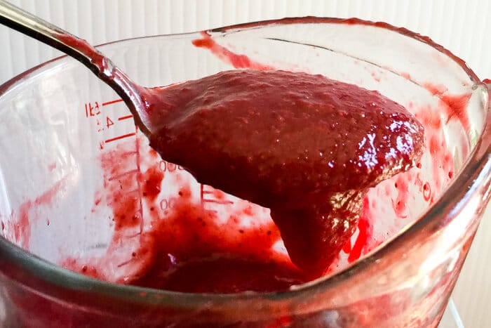 Concentrated Strawberry jam puree