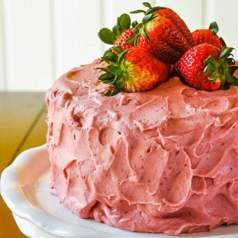 Strawberry Cake no artificial colour or flavour