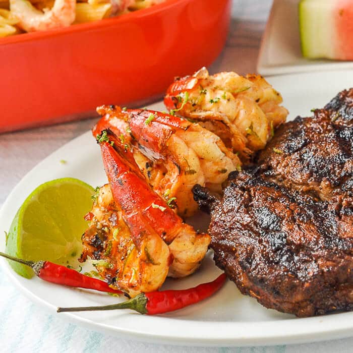 Maple Chili Lime Grilled Shrimp