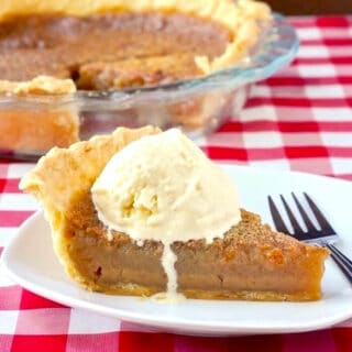 Maple Pie photo with vanilla ice cream.