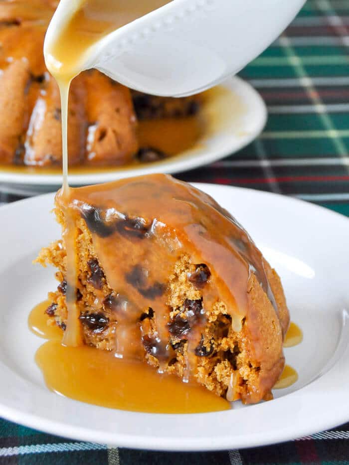 Steamed Molasses Raisin Pudding