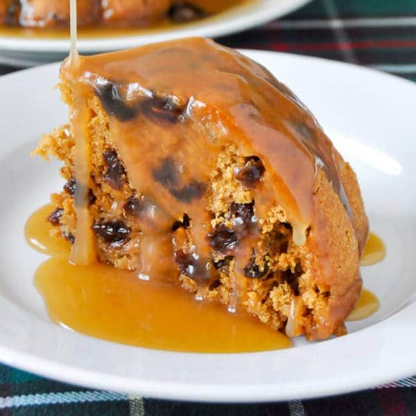 Steamed Molasses Raisin Pudding. A real Newfoundland favourite!