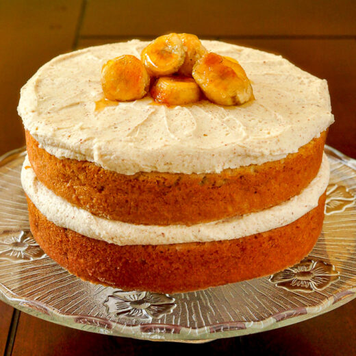 Banana Cake with Brown Butter Frosting homemade at its best!
